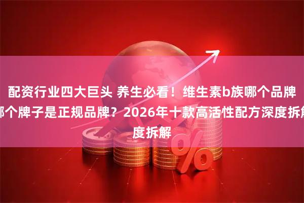 配资行业四大巨头 养生必看!维生素b族哪个品牌哪个牌子是正规品牌?2026年十款高活性配方深度拆解
